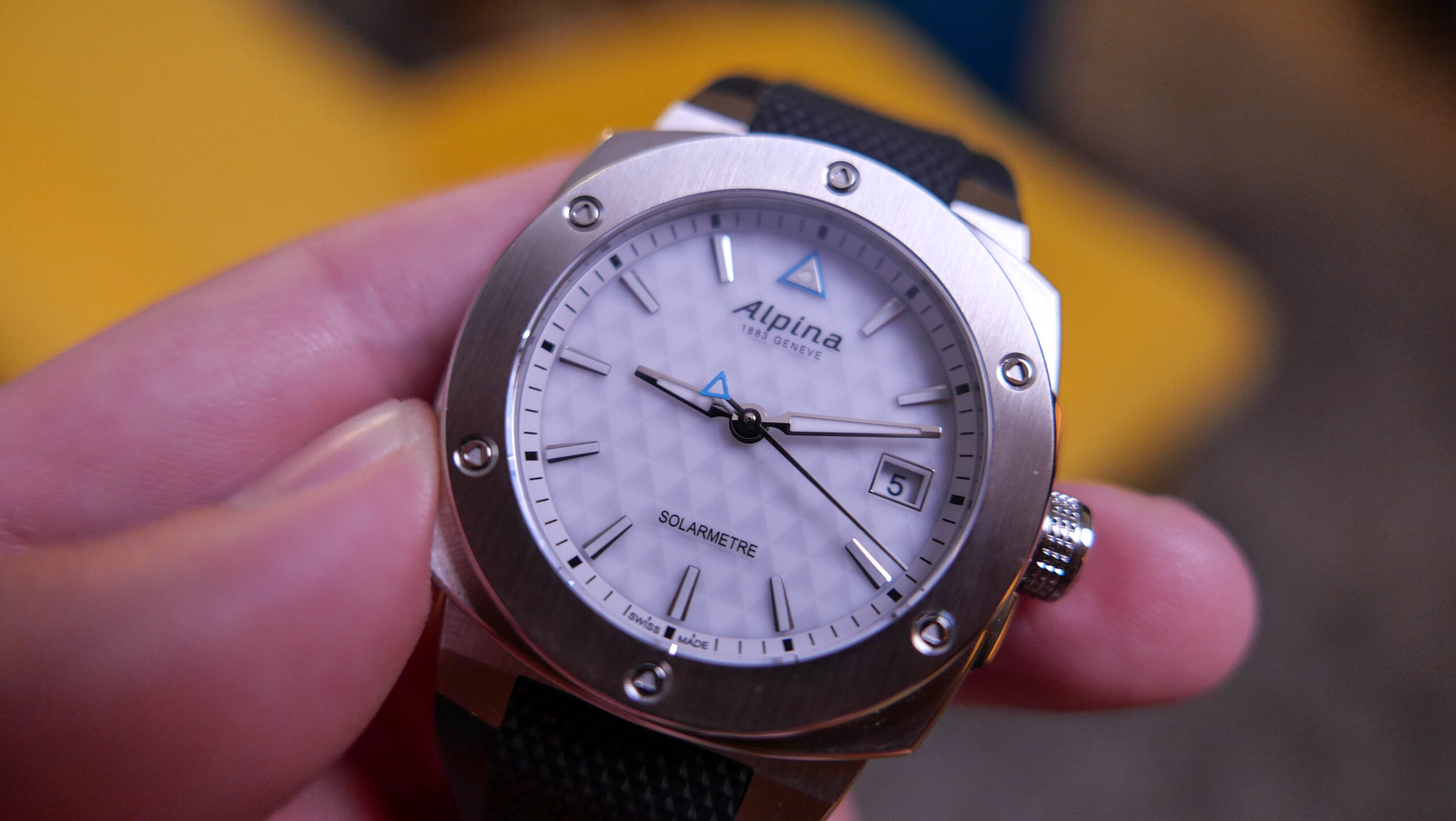 Alpina Alpiner Extreme Solarmetre Dial Close Up