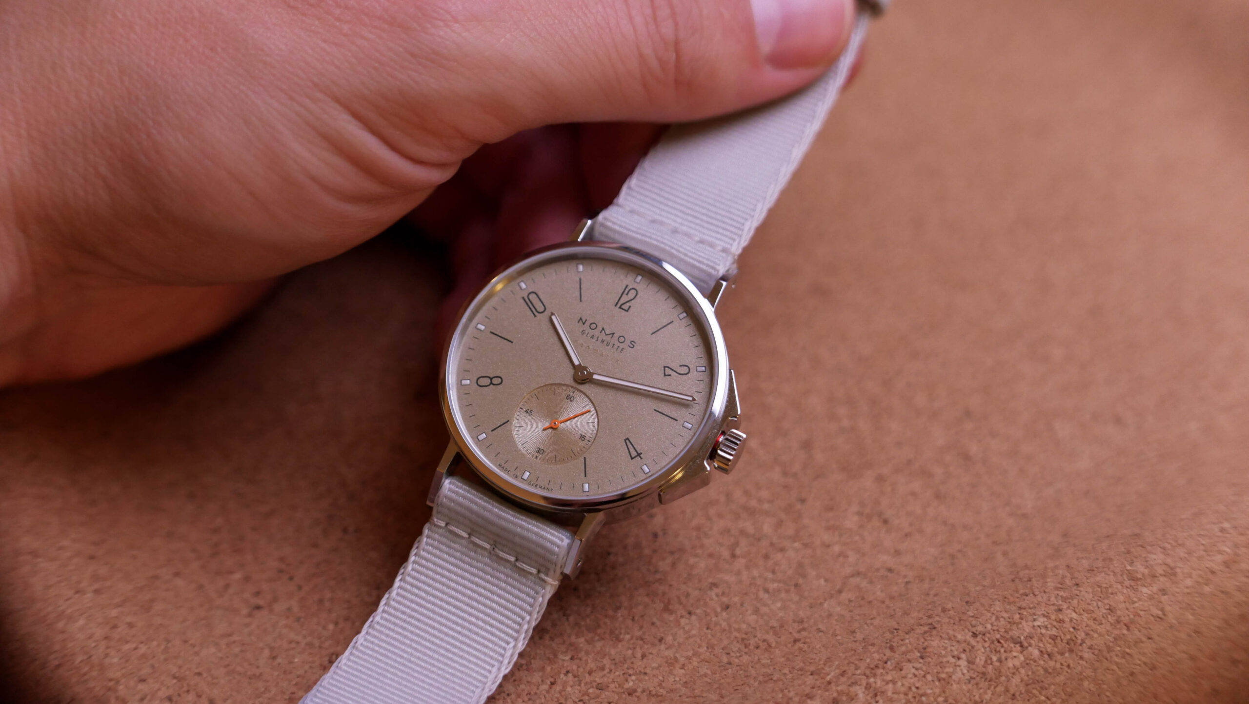 Nomos Ahoi Neomatik Dial Sand Grained Texture