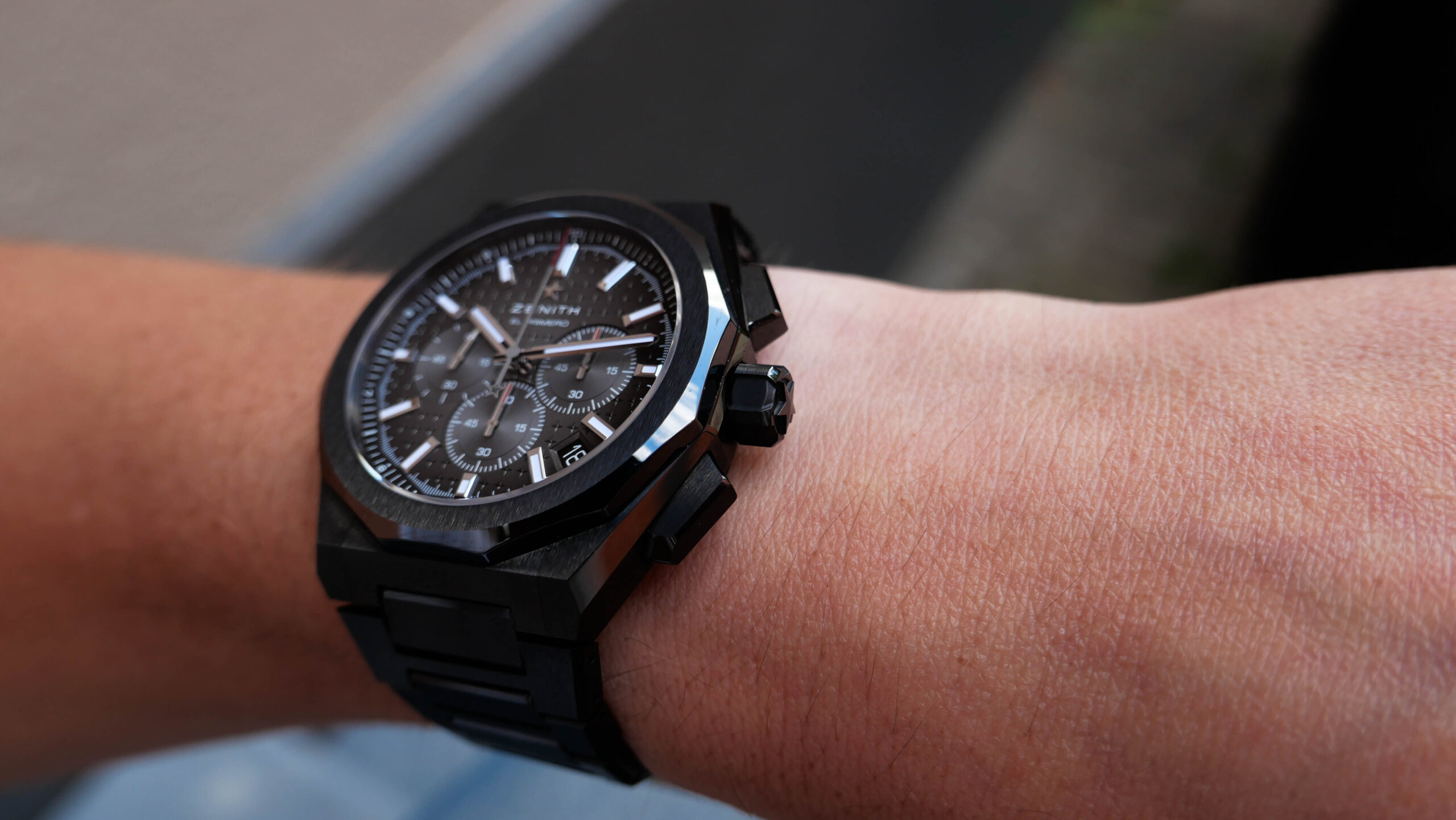 Zenith Defy Skyline Chronograph Wrist Shot thickness