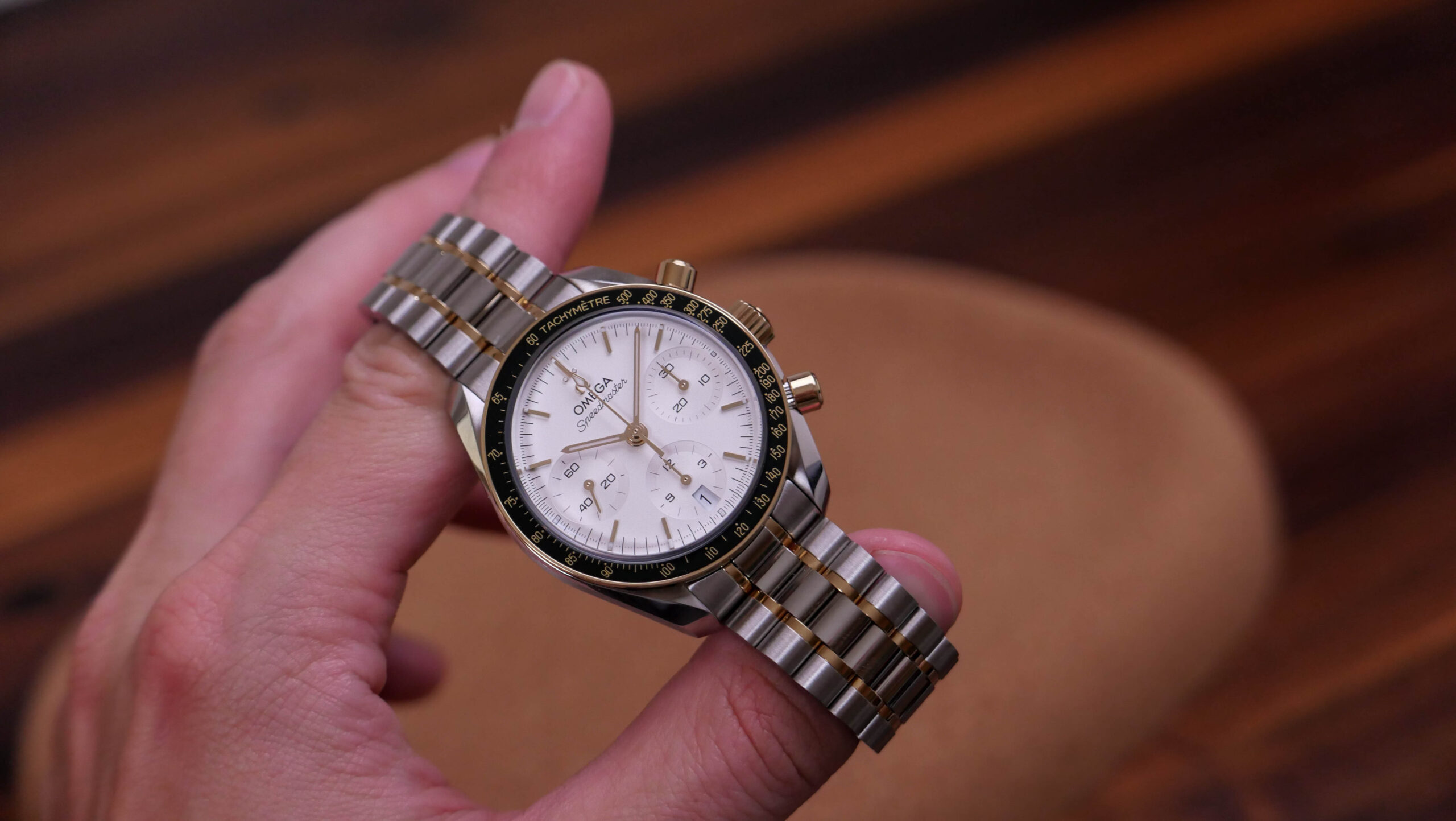 Speedmaster 38 in hand Photo